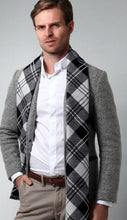 Plaid Knitted Cashmere Scarf
