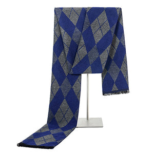 New! Men's Brushed Diamond-Shaped Scarves - Business Wild